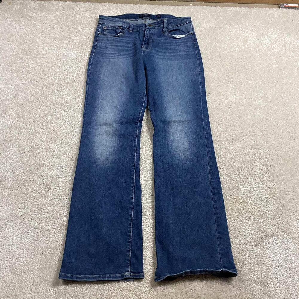 Lucky‎ Brand Sweet Boot Jeans Womens 12 Blue Wash Mid Rise Bootcut Stretch 31x31 - Picture 3 of 11